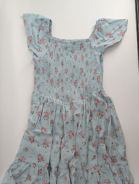 The Children's Place Blue Floral Smocked Sundress